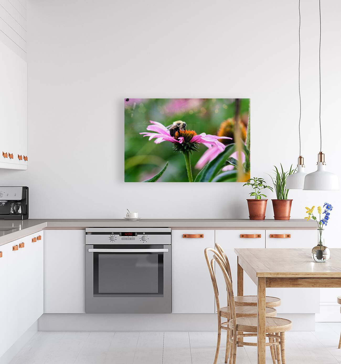 A Bumblebee’s Pause on Coneflower Reproduction