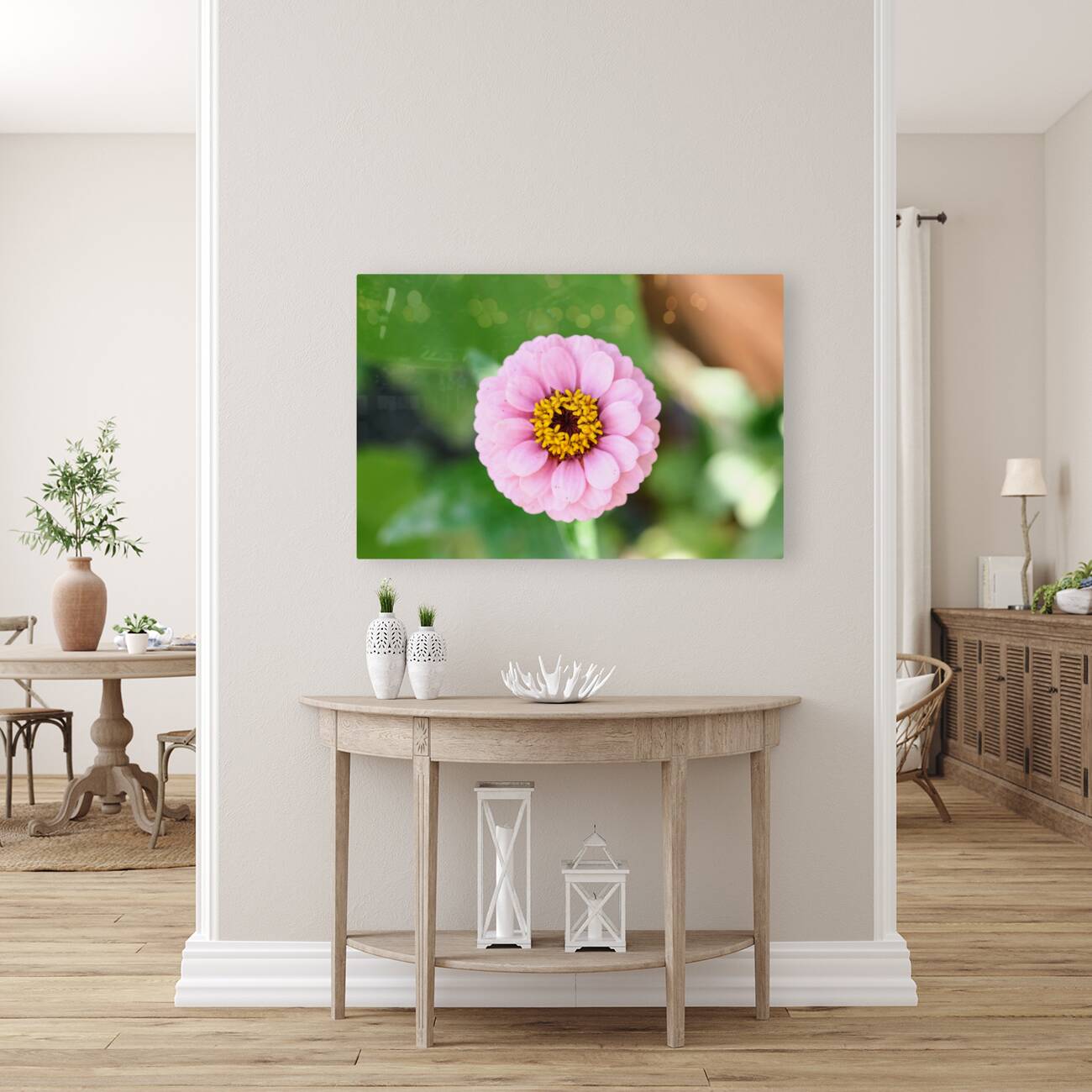 Pretty in Pink Zinnia:  Soft Celestial from Earth’s Garden Reproduction