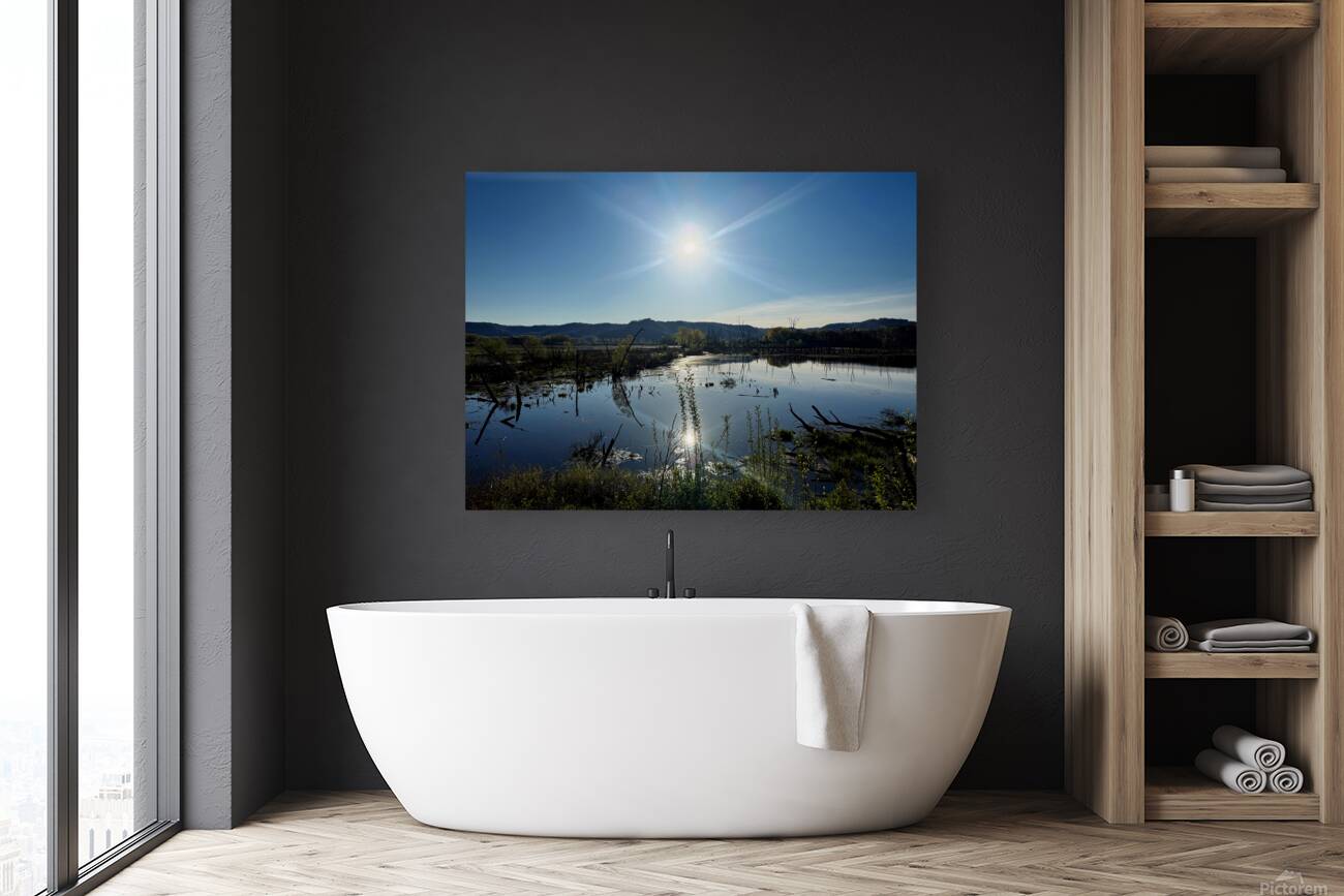 Reflections of La Crosse 2B- Reflecting the brilliance of a new day Reproduction