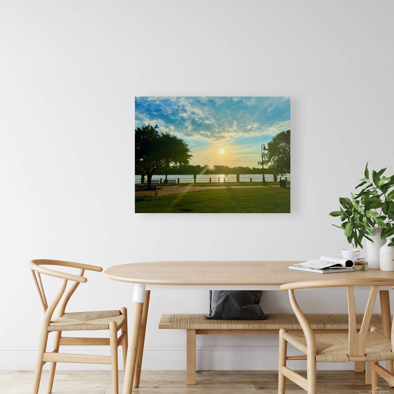 Sunset Reflections from the Quiet Side of the World Reproduction