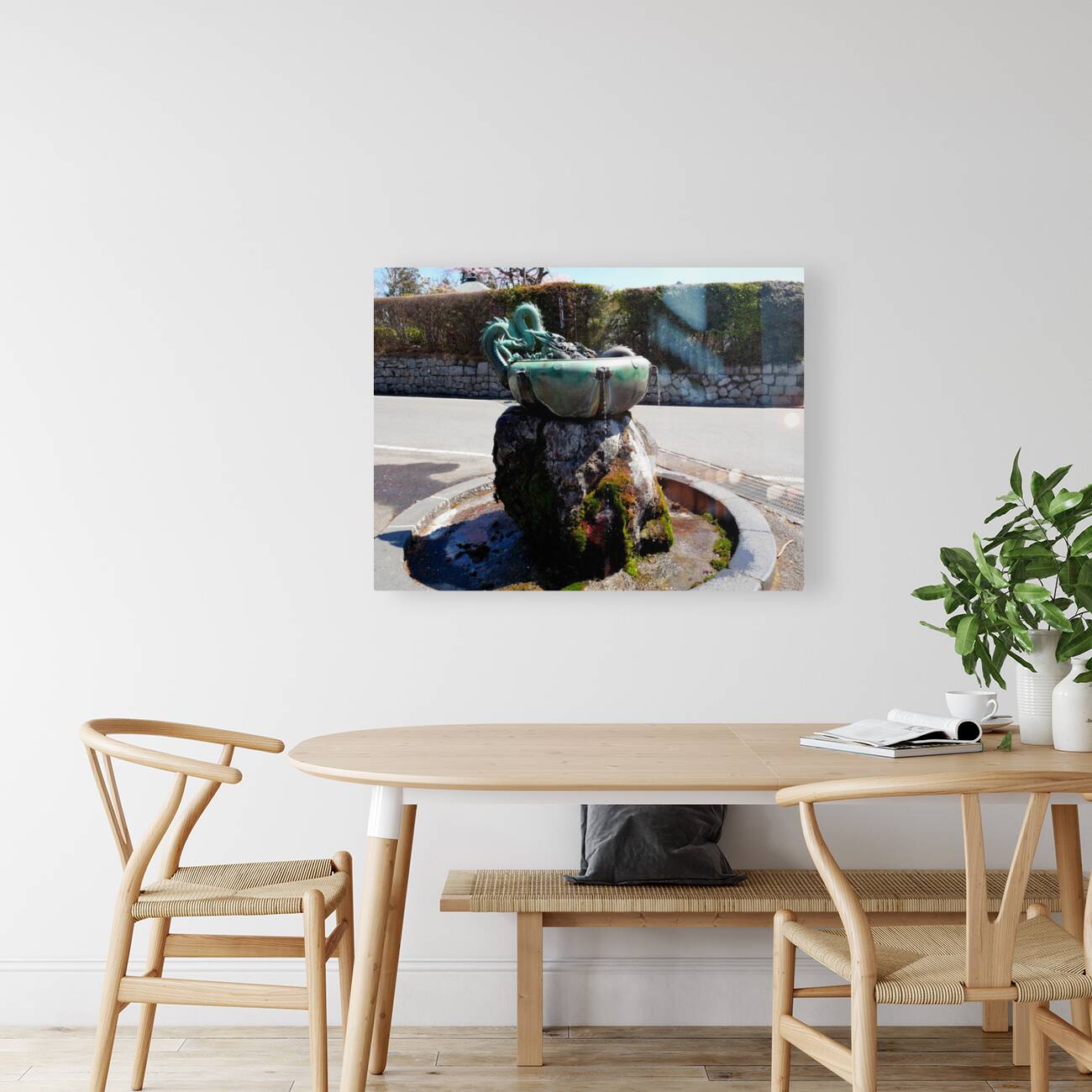 Dragon Bowl Sculpture Water Fountain 2 Reproduction