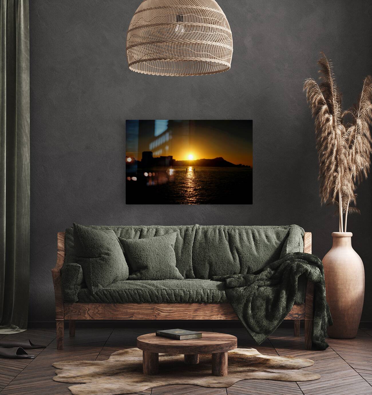 Paddle Board Sunrise Reproduction