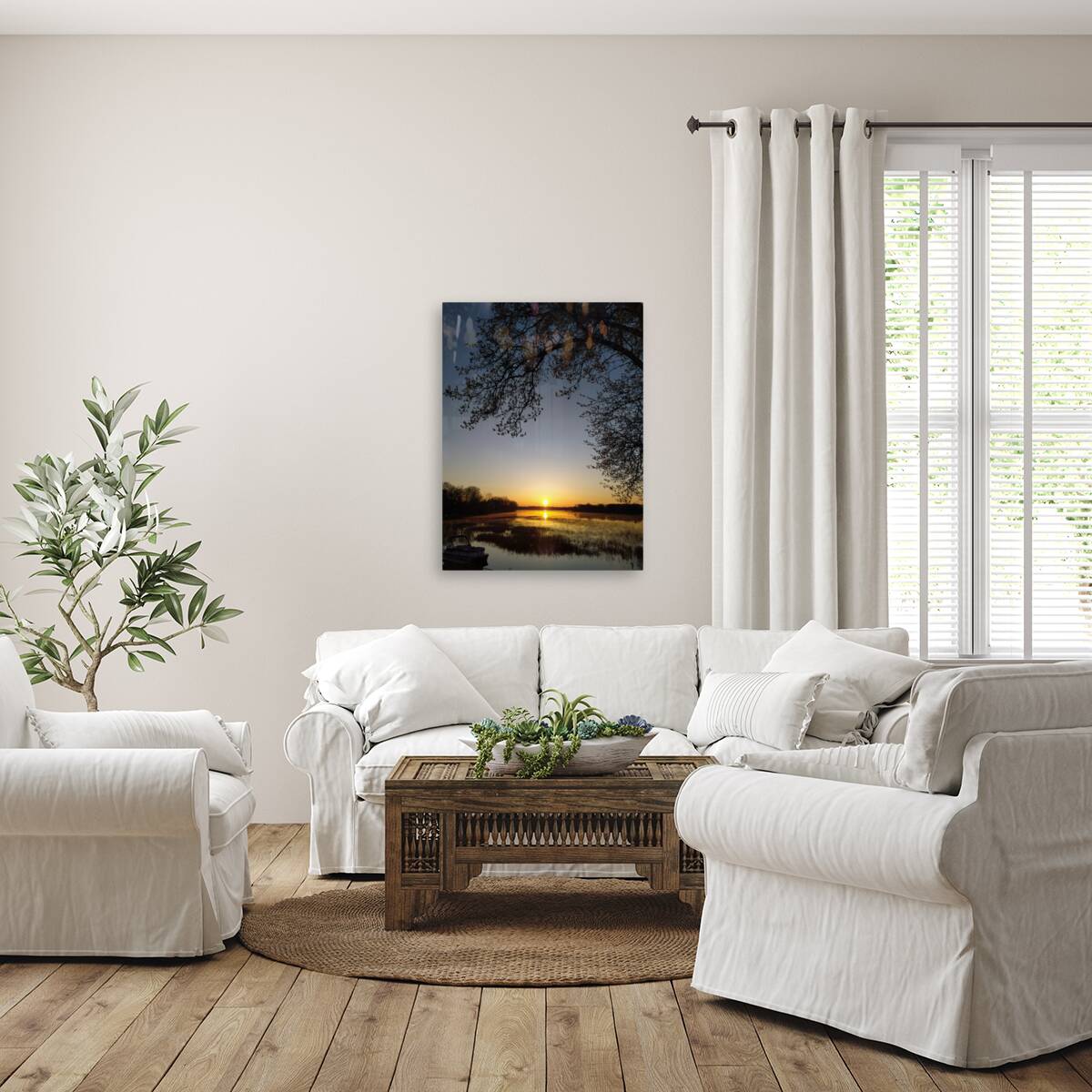 Golden Michigan Sunrise Reproduction