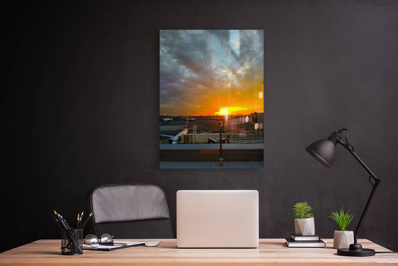  Runway Sunset Reproduction