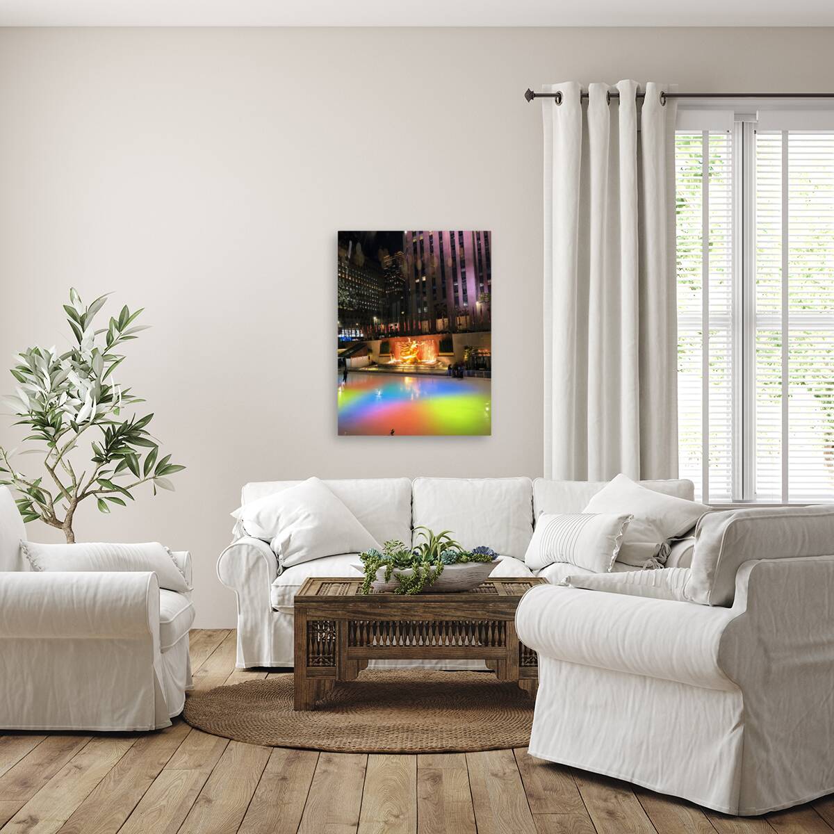 Color on Ice: Rockefeller Nights Reproduction