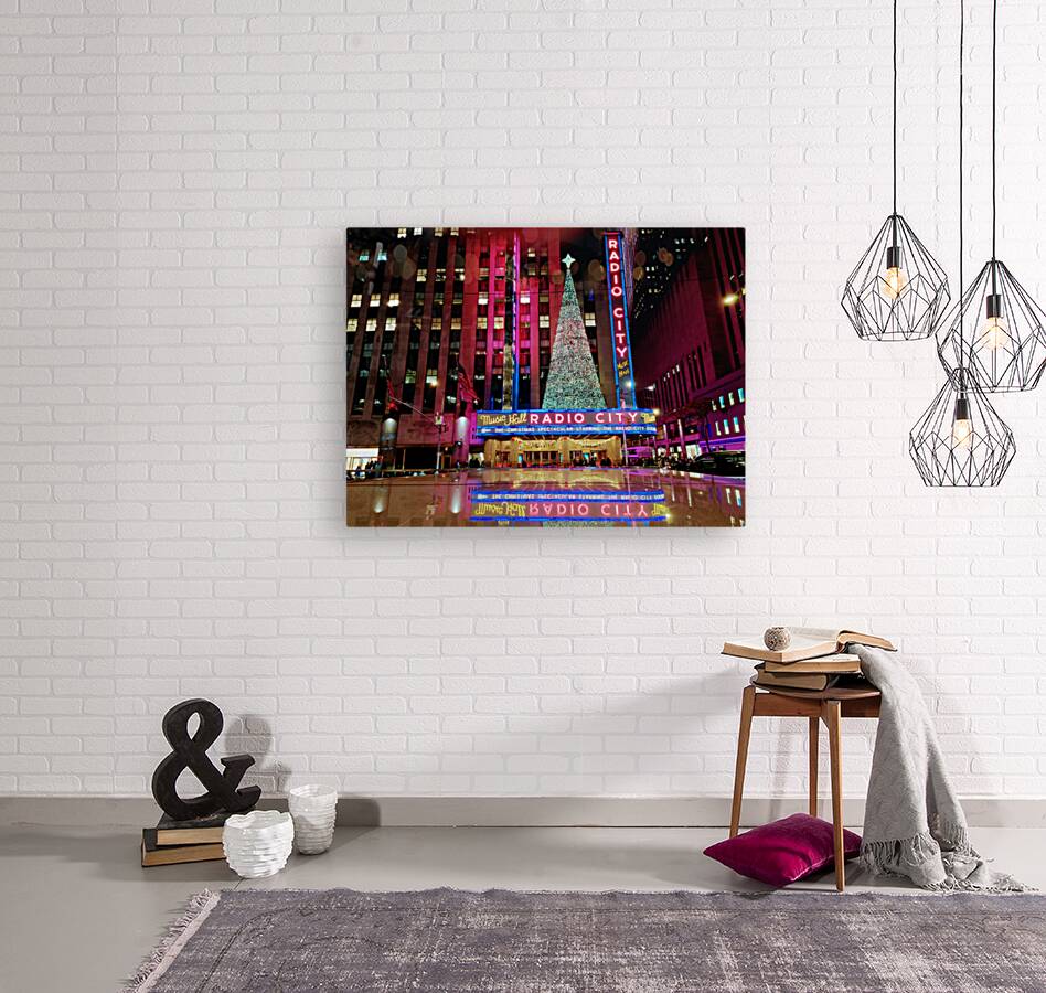 NYC Reflections of Radio City Music Hall  Reproduction