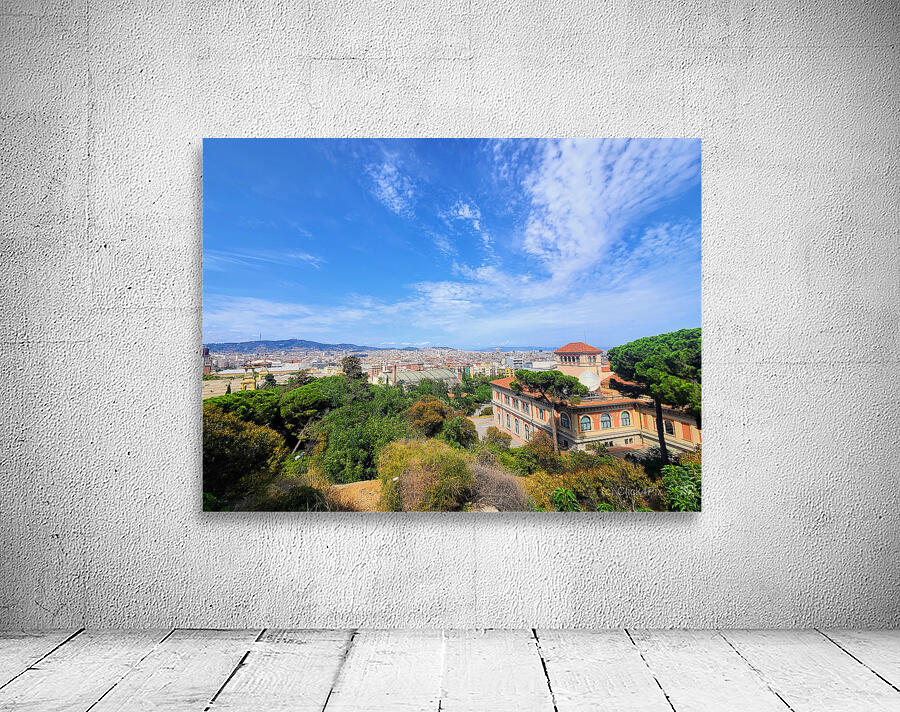 Skylines and Stories: Barcelona Hilltop View Wall Preview