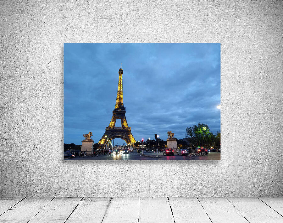 Eiffel Tower at Night 2B Wall Preview