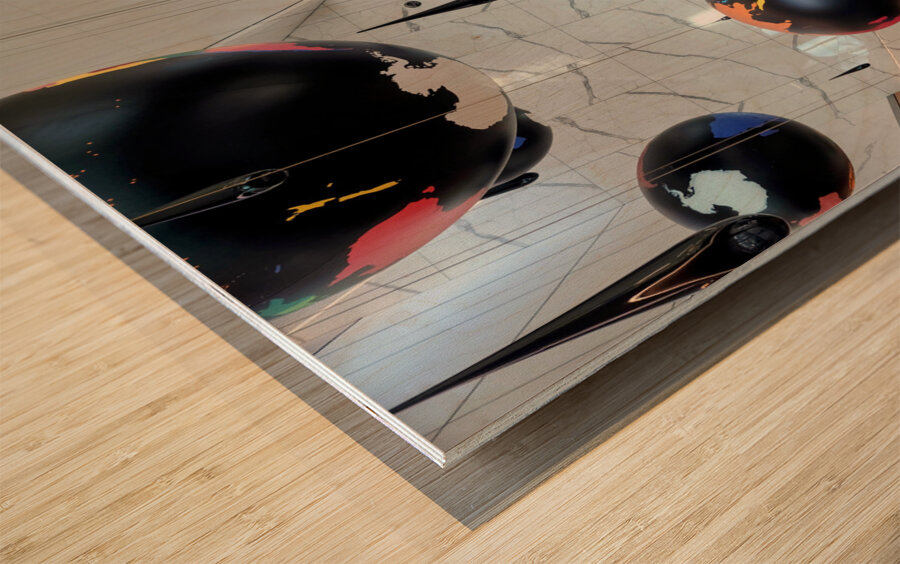 Aerial Drift in La Guardia Airport Impression sur bois