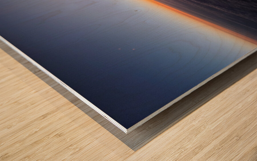 Sunset Ascent Wood print