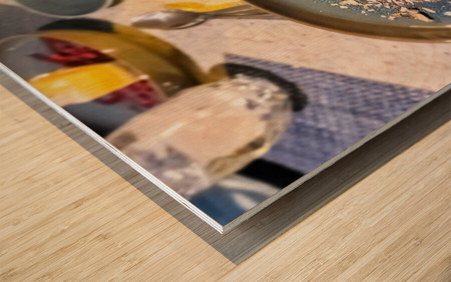 Tidal German Chocolate Cheesecake   Wood print