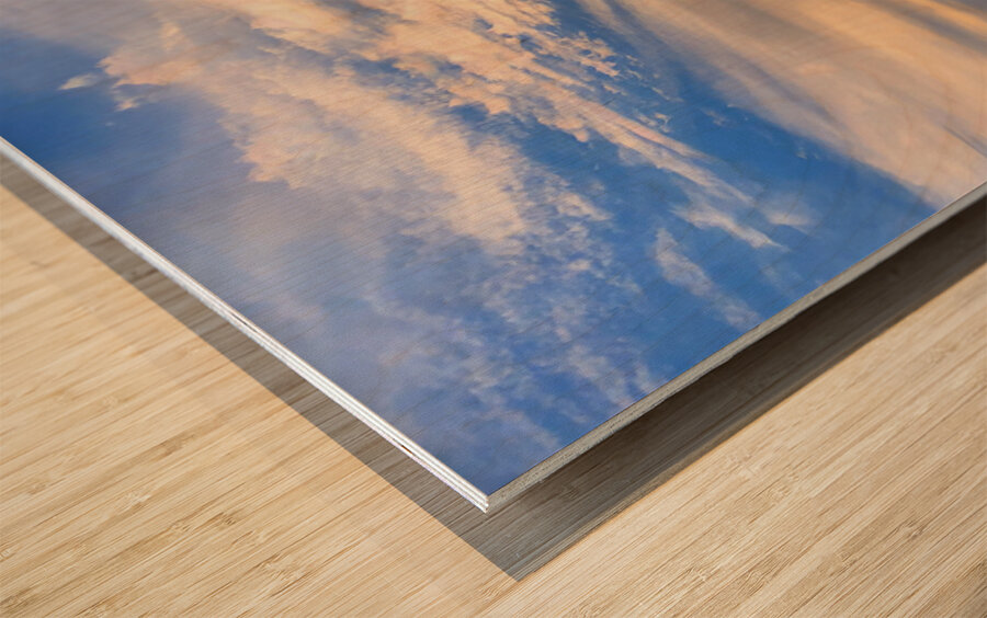 Drifting Toward a Painted Sky Wood print