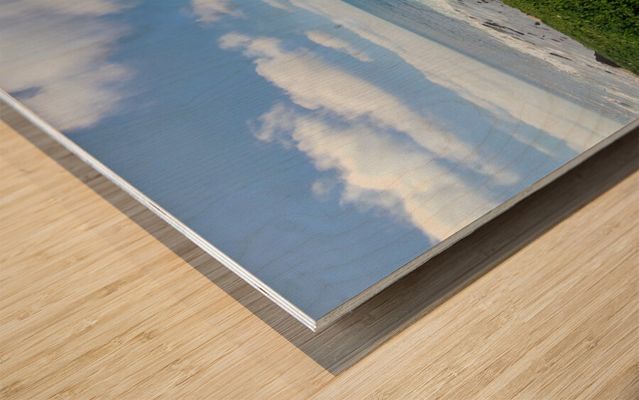 Between Tides and Sky: Coastal Clarity from La Jolla Cove Wood print