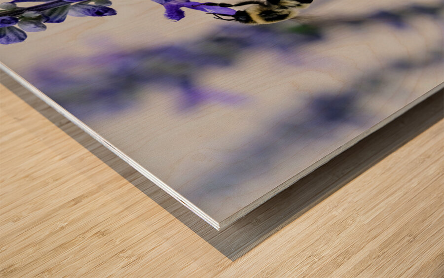 Lavender Towers and the Bee Impression sur bois