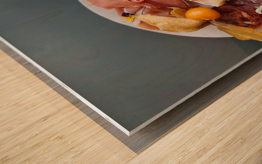 A Botanical Feast of the Senses Wood print