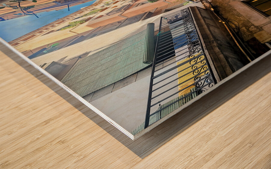 The Language of Quiet Streets Wood print