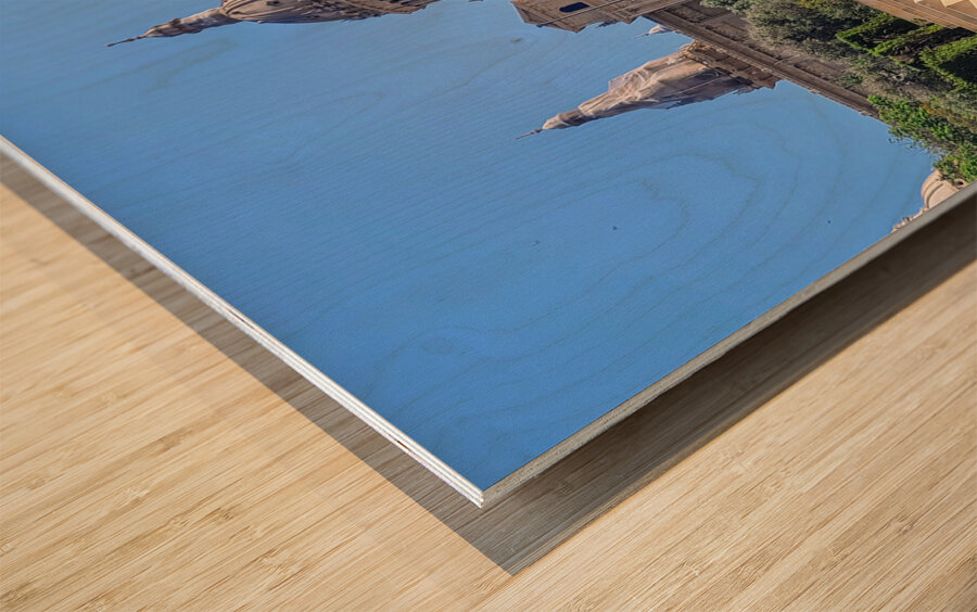 Museum of Catalan Visual Arts: Barcelona’s Time-Sculpted Crown Wood print