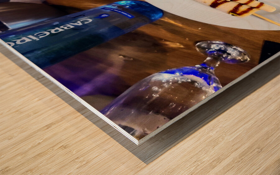 Melting Traditions Wood print