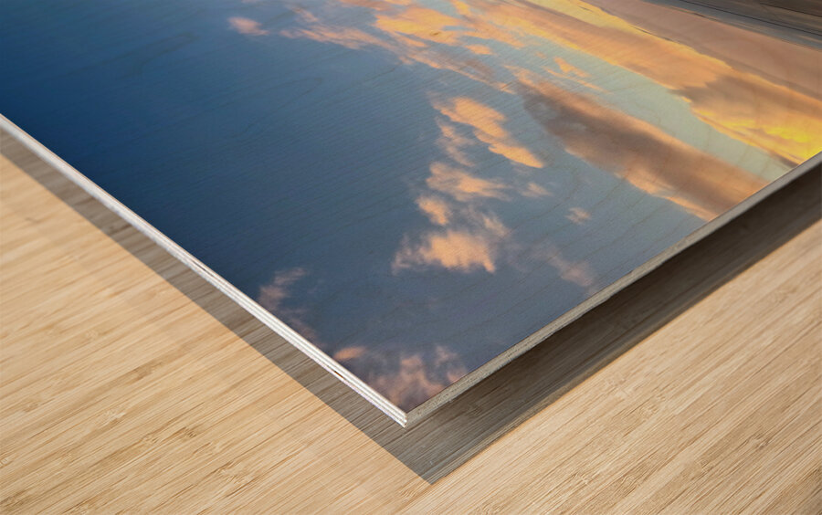 Cloud Ballet at Sunrise Wood print