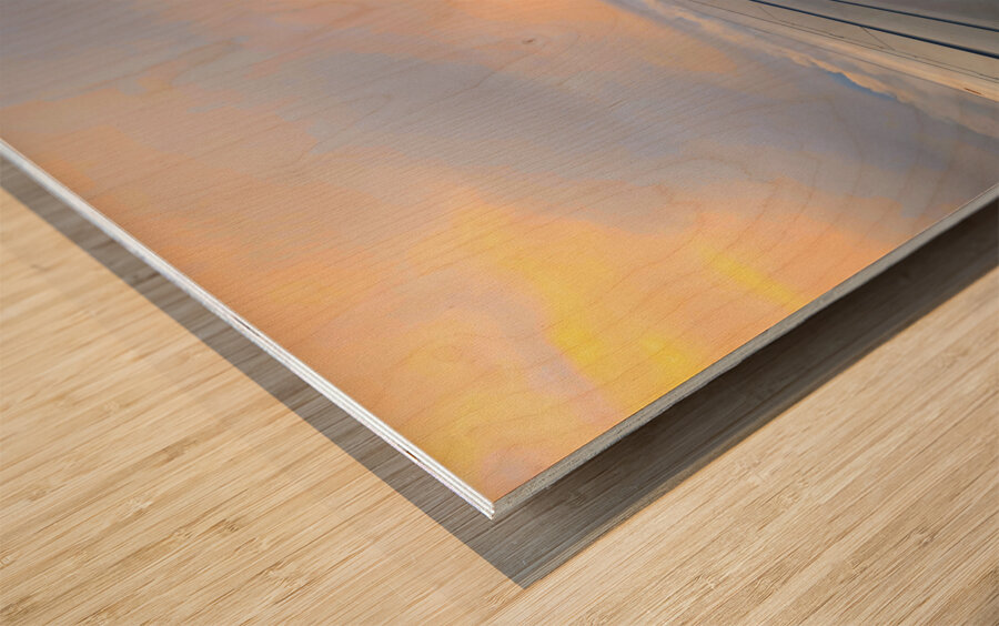 Chasing Dawn’s Horizon Wood print