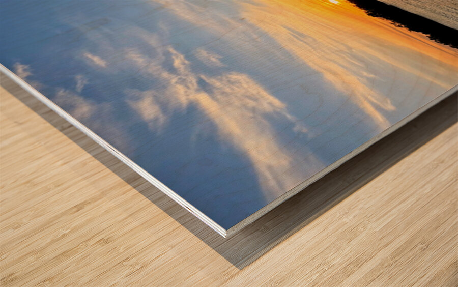 Sunset Port – La Crosse Horizon Impression sur bois