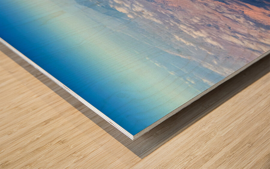 Rivers of Time: Aerial Symphony over the Colorado Plateau Wood print