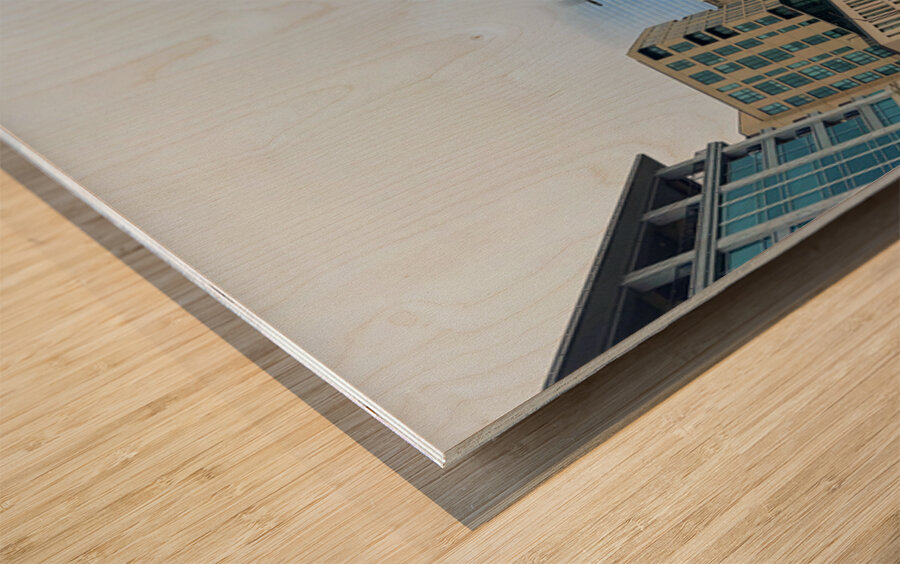 Fog Line Horizon Impression sur bois