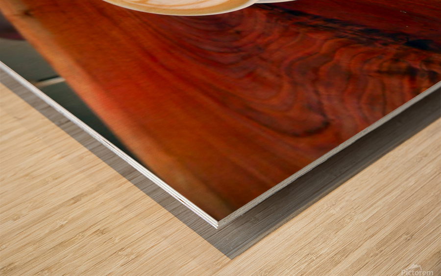 I Heart Coffee Wood print