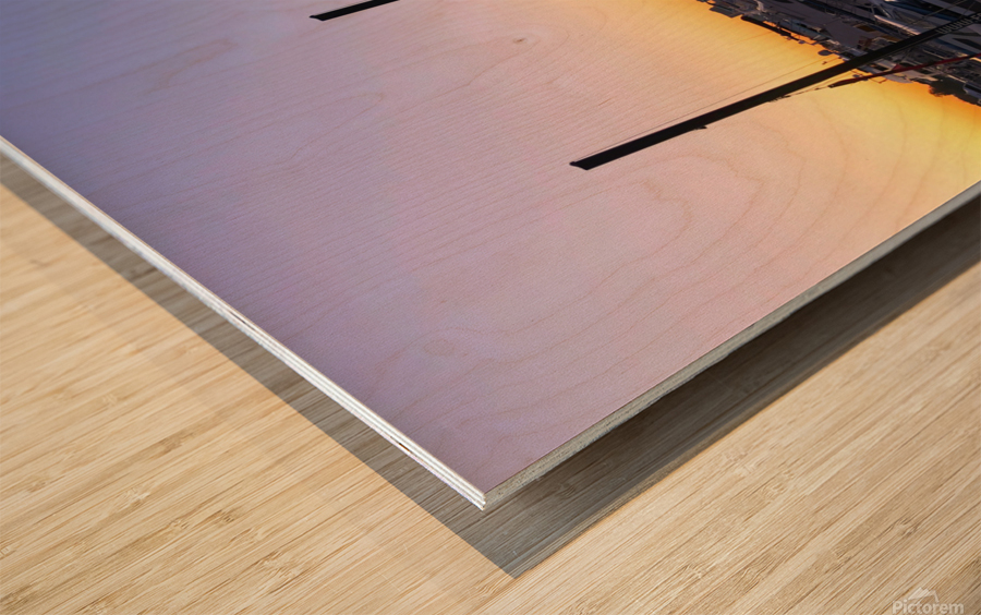 Docks of the Desert Dubai Style Wood print