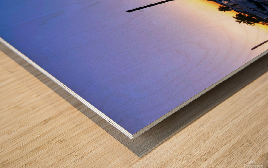 Docks of the Desert Dubai Style 2 Wood print