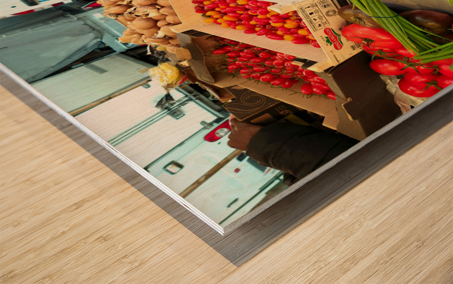 Farmers Market -- Vegetables 2 Impression sur bois