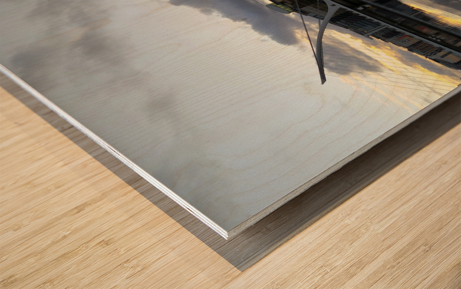 Calm Along River Quay 1 Wood print