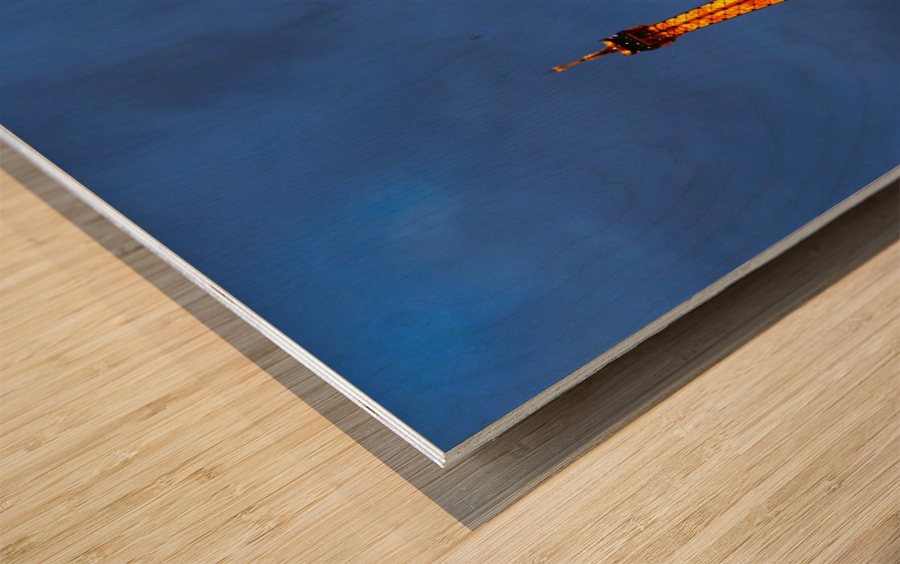 Eiffel Tower at Night 2 Impression sur bois