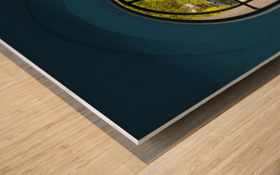 Little Window to the Outside Wood print