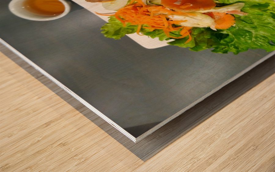 Vietnamese Spring Rolls  Wood print