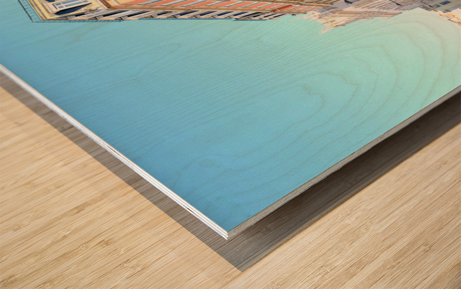 Hotel Avenida Wood print