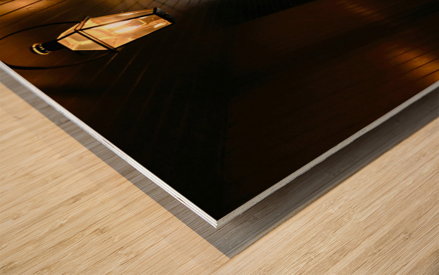 Night Lights Wood print