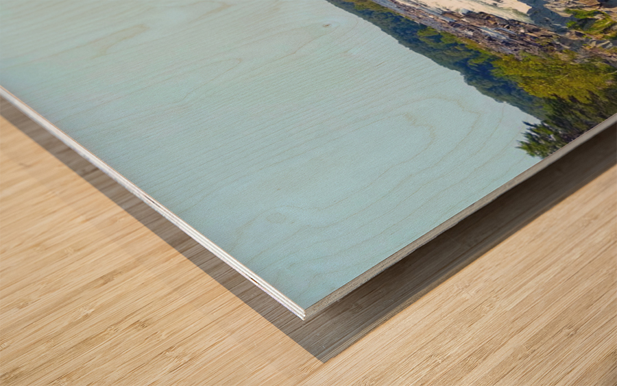 Great Falls Park Panoramic Wood print