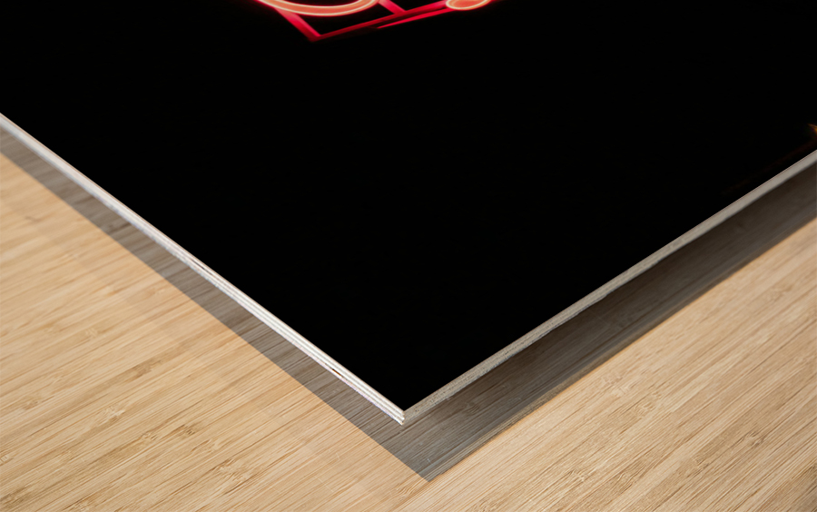 I LOVE YOU Sign Wood print