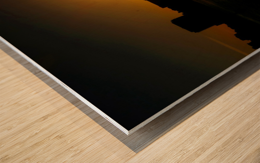 Paddle Board Sunrise Wood print