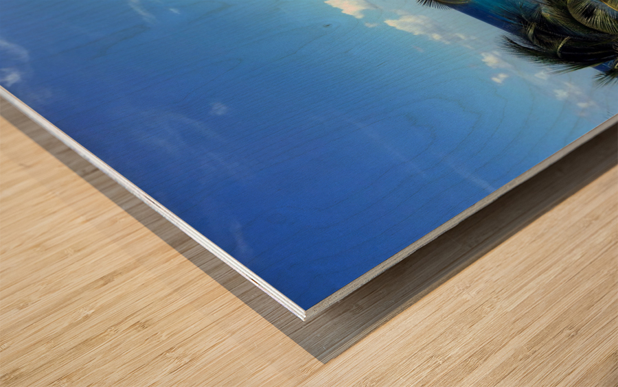 Hello Beaches Wood print