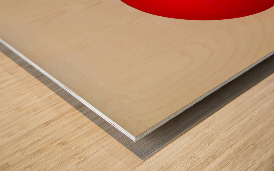 Big Red Dot Wood print