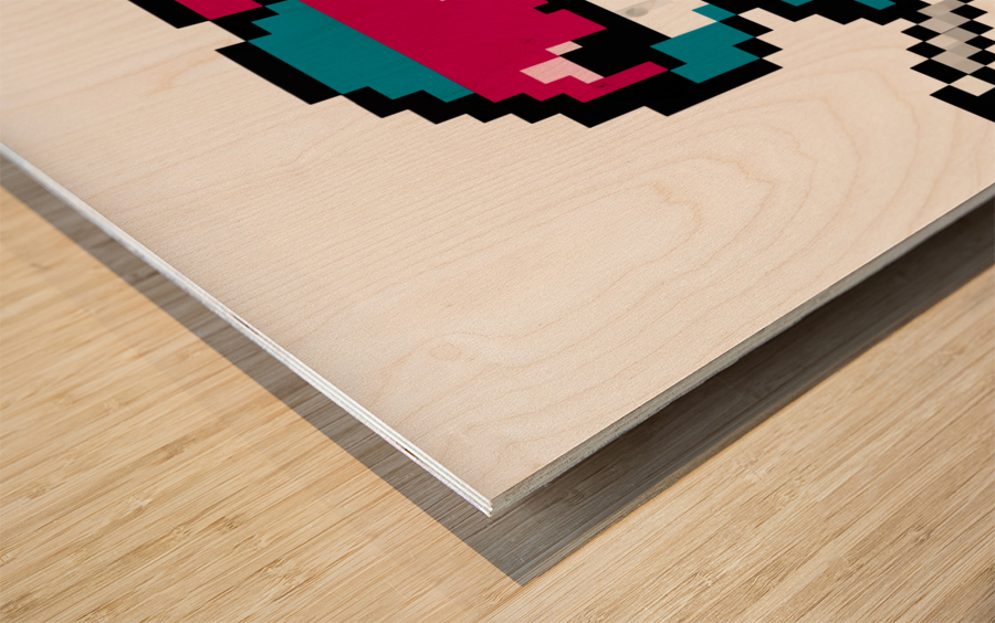 Baby Shark Ninja Himu Wood print