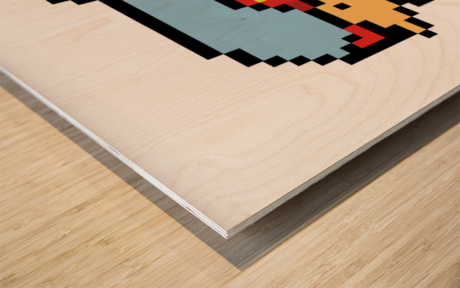 Baby Shark Ninja Miko 2 Wood print