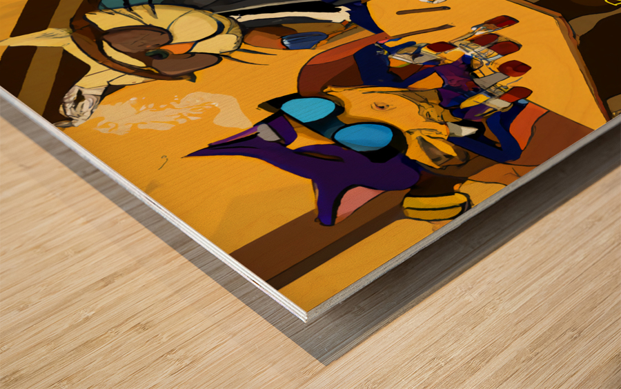 BadCatz High Life Wood print