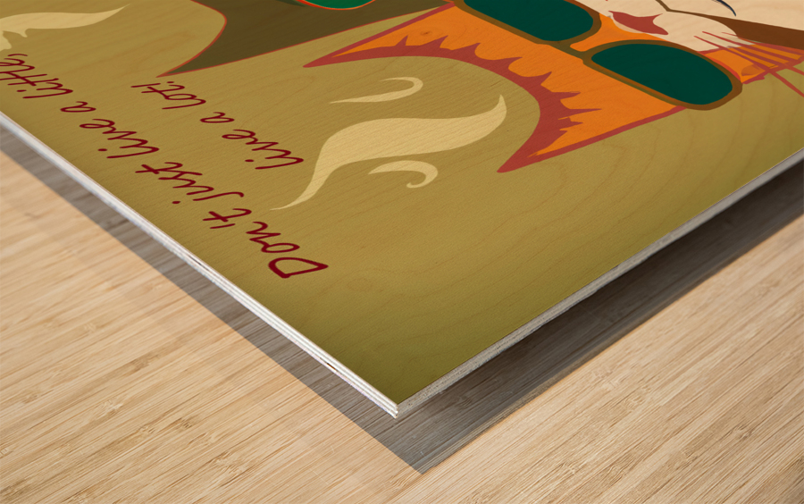 BadCatz Selfie 3 Wood print