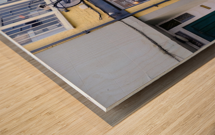 The Handle Bar Wood print