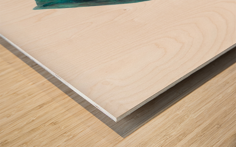 Horsehead Sculpture 2B Wood print