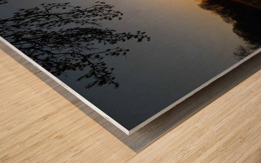 Michigan Morning Sunrise Impression sur bois