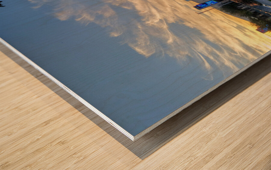 Frisco Reflections Wood print